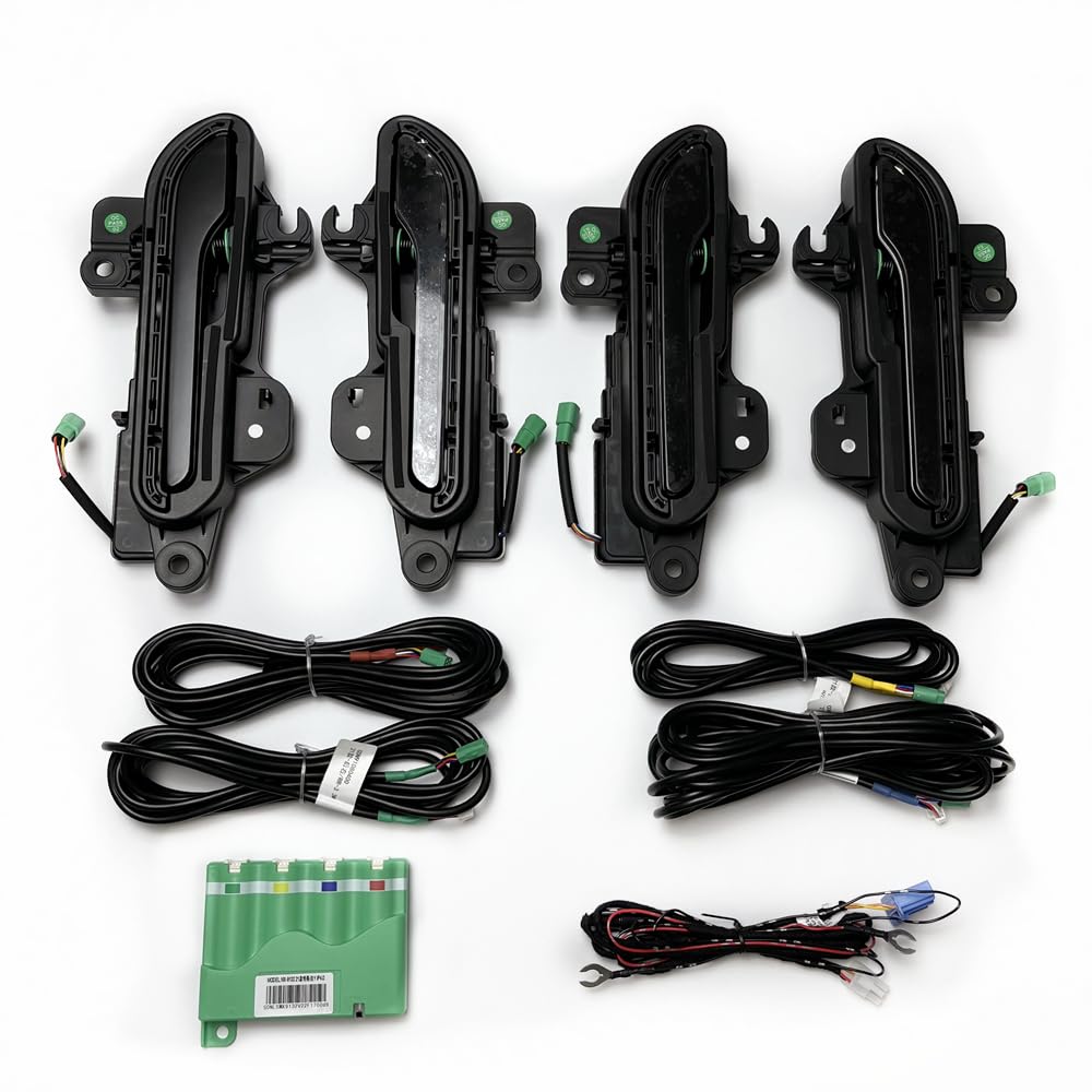 YOUERMUMU Car Electric Door Handle, Automatic intelligent Door Lock Switch, LED Four Door Handle, Suitable for Tesla Model 3 Model Y YOUERMUMU Car Electric Door Handle, Automatic intelligent Door Lock Switch, LED Four Door Handle, Suitable for Tesla Model 3 Model Y von YOUERMUMU