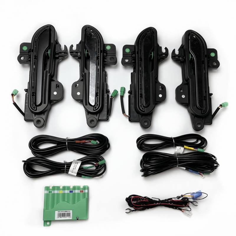 YOUERMUMU Car Electric Door Handle, Automatic intelligent Door Lock Switch, LED Four Door Handle, Suitable for Tesla Model 3 Model Y von YOUERMUMU