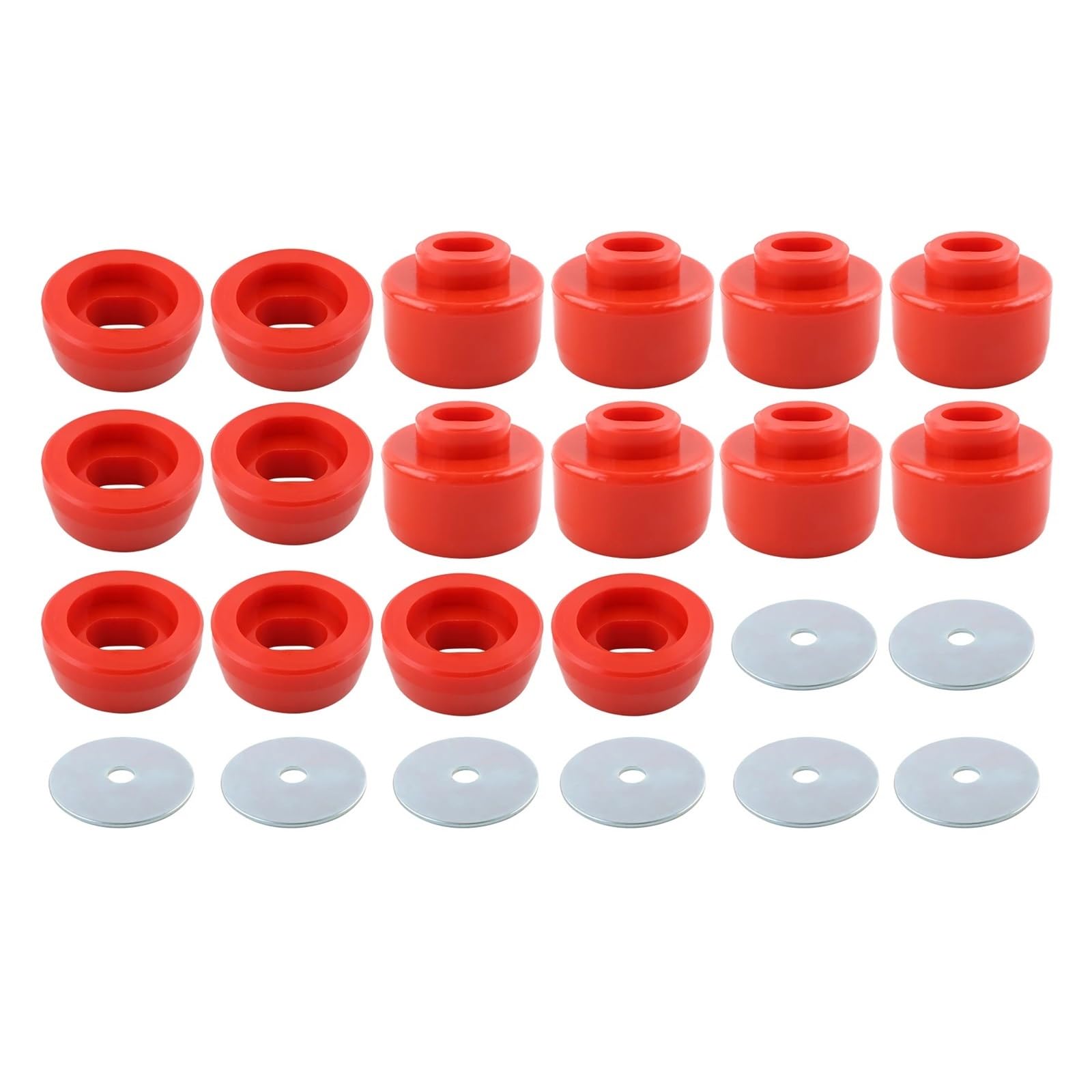 Lanliuhui Store Karosserie- und Kabinenmontagebuchsensatz, kompatibel mit Sierra 1500 2500 1999-14 2WD 4WD 7-141(Red) von YOURNAME