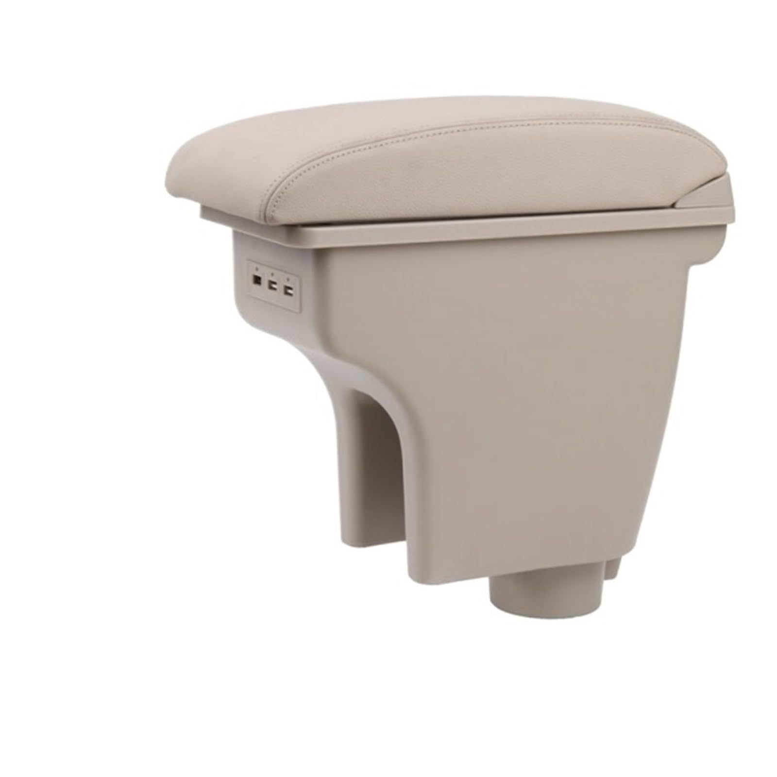 Lanliuhui Store Kompatibel mit Aveo T200/T250 2002–2011, drehbare Aufbewahrungsbox for die Mittelkonsole aus Leder, Armlehnenbecher, Armlehne 2008–2010(Beige) von YOURNAME