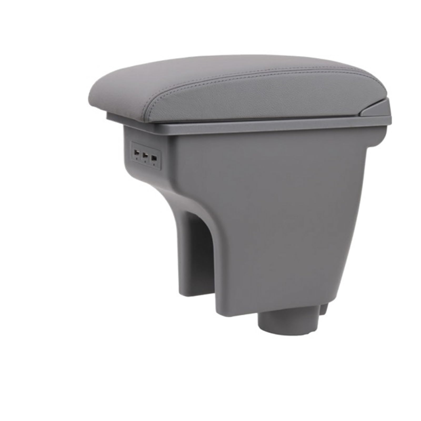 Lanliuhui Store Kompatibel mit Aveo T200/T250 2002–2011, drehbare Aufbewahrungsbox for die Mittelkonsole aus Leder, Armlehnenbecher, Armlehne 2008–2010(Gray) von YOURNAME