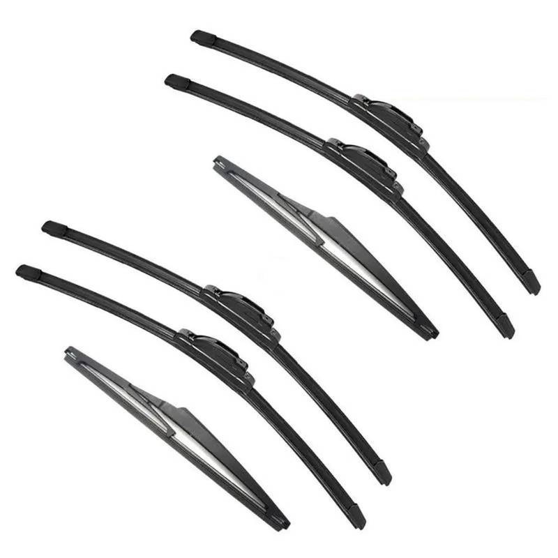 Scheibenwischer Rear Für Hyundai Für Creta IX25 MK1 2014 2015 2016 2017 2018 2019 Doppelgummi-Autowischer Vorne Hinten Zubehör Scheibenwischer für Heckscheibe(6PCS (Upgraded)) von YOURNAME