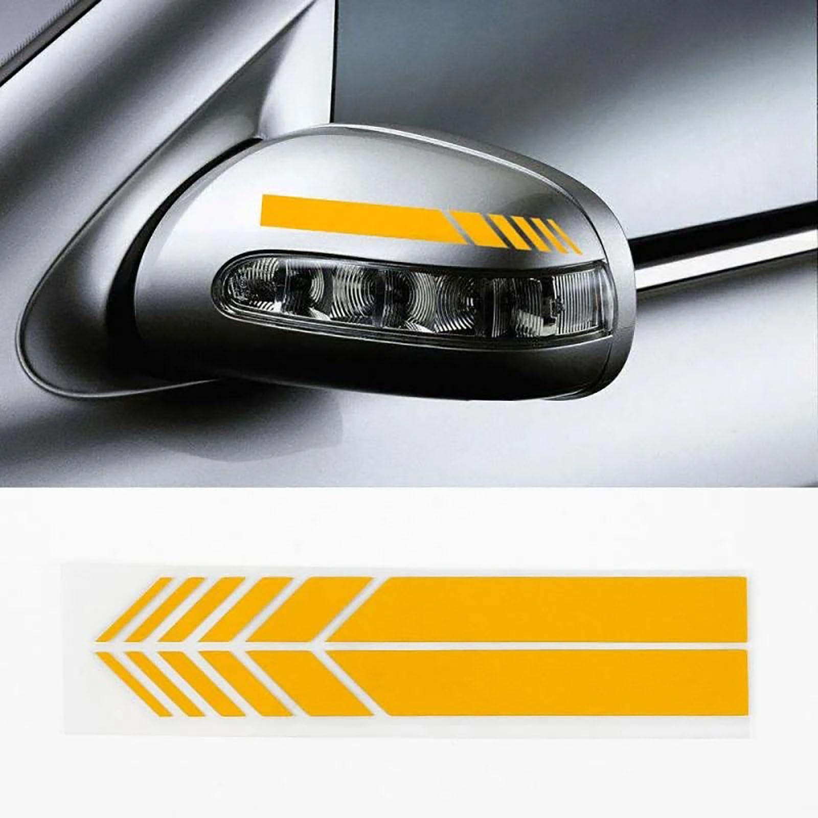 1 Paar Auto-Rückspiegel Aufkleber, Kompatibel für Lexus RZ 300e 450e, modische Farb-Zierstreifen-Dekor-Aufkleber, Auto-Styling,4-Yellow 1 Paar Auto-Rückspiegel Aufkleber, Kompatibel für Lexus RZ 300e 450e, modische Farb-Zierstreifen-Dekor-Aufkleber, Auto-Styling,4-Yellow von YPFYBHD