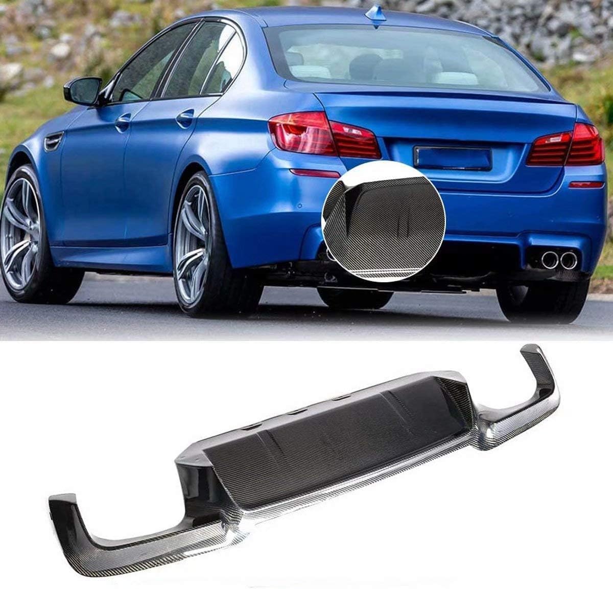 ABS-Heckdiffusor-Set für BMW 5er F10 M5 2012 2013 2014 2015 2016 2017,einstellbar, mattiert – stabilität & luftströmung – moderner Design ABS-Heckdiffusor-Set für BMW 5er F10 M5 2012 2013 2014 2015 2016 2017,einstellbar, mattiert – stabilität & luftströmung – moderner Design von YPJHMXQXQ