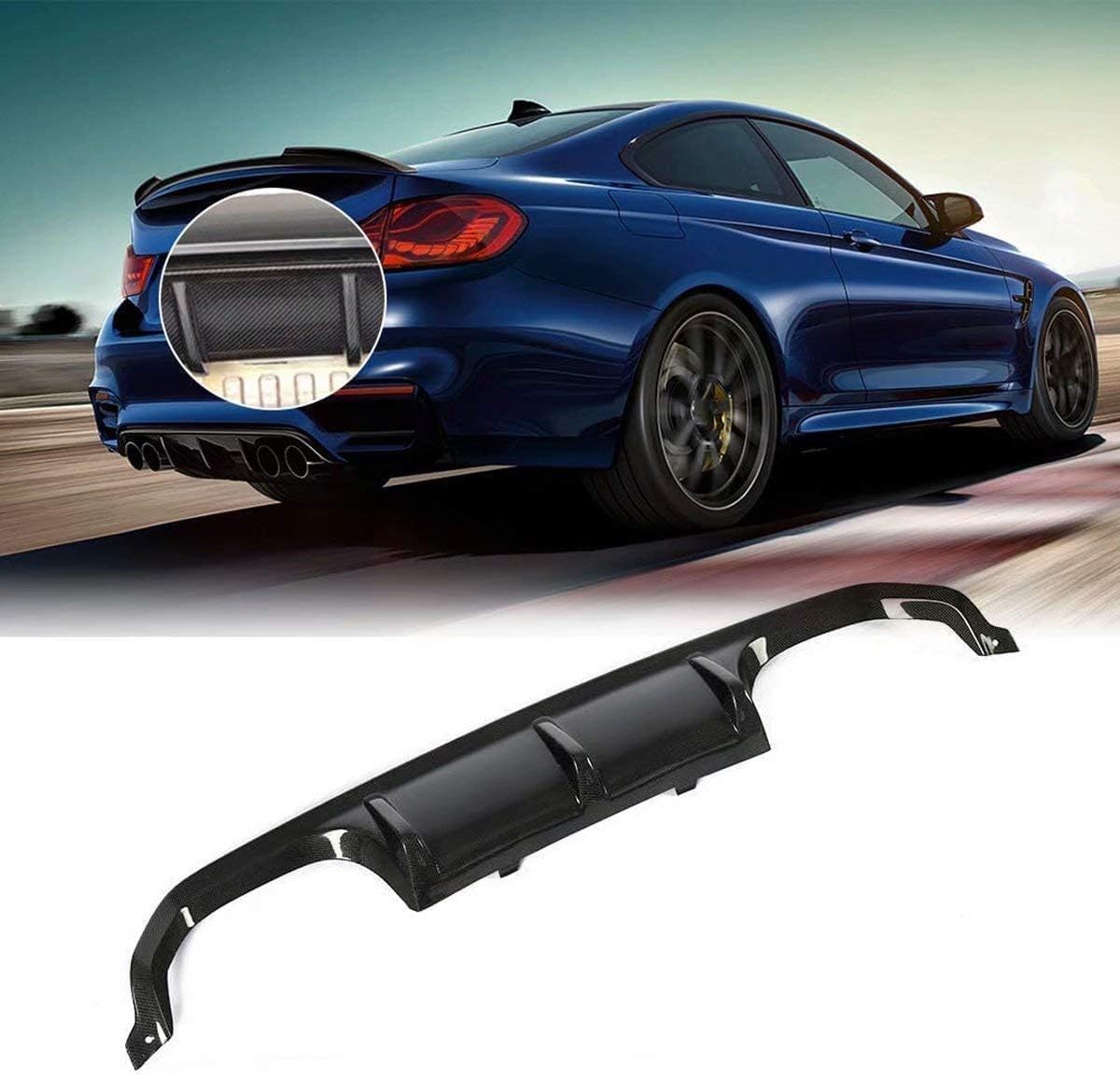 ABS-Heckdiffusor-Set für BMW F80 M3 F82 M4 F83 M4 Cabrio 2014 2015 2016 2017,einstellbar, mattiert – stabilität & luftströmung – moderner Design ABS-Heckdiffusor-Set für BMW F80 M3 F82 M4 F83 M4 Cabrio 2014 2015 2016 2017,einstellbar, mattiert – stabilität & luftströmung – moderner Design von YPJHMXQXQ