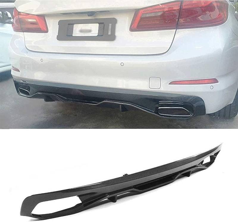 YPJHMXQXQ ABS-Heckdiffusor-Set für Car Rear Bumper Diffuser for BMW 5 Series G30 Standard Sedan 4Door 530I 540I 2017-2018,einstellbar, mattiert – stabilität & luftströmung – moderner Design von YPJHMXQXQ