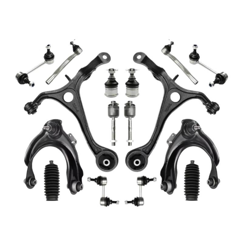 Querlenker vorne oben Kompatibel Mit Accord 2003 2004 2005 2006 2007 Vorderradaufhängung Oberer Unterer Querlenker Stabilisator Vorwärtsverbindung Spurstangenmanschetten-Kits K620617 K620616 von YPLVWSOYQ