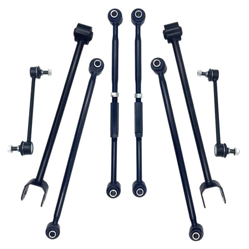 Querlenker vorne oben Kompatibel Mit Toyota Für Avalon 1997 1998 1999 Für Camry 1997 1998 1999 2000 2001 K641851 K641859 Hintere Untere Querlenker Seitliche Verbindungsstange Stabilisator-Set von YPLVWSOYQ