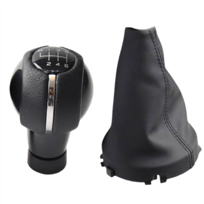 Schaltknaufkopf Automatik Kompatibel Mit Mini Für Cooper F54 F55 F56 F57 F60 5/6-Gang-Schaltgetriebe Auto-Styling Schaltknauf Hebel Stick Stift Gaitor Kofferraumabdeckung Kragen(2pcs 6 speed black) von YPLVWSOYQ