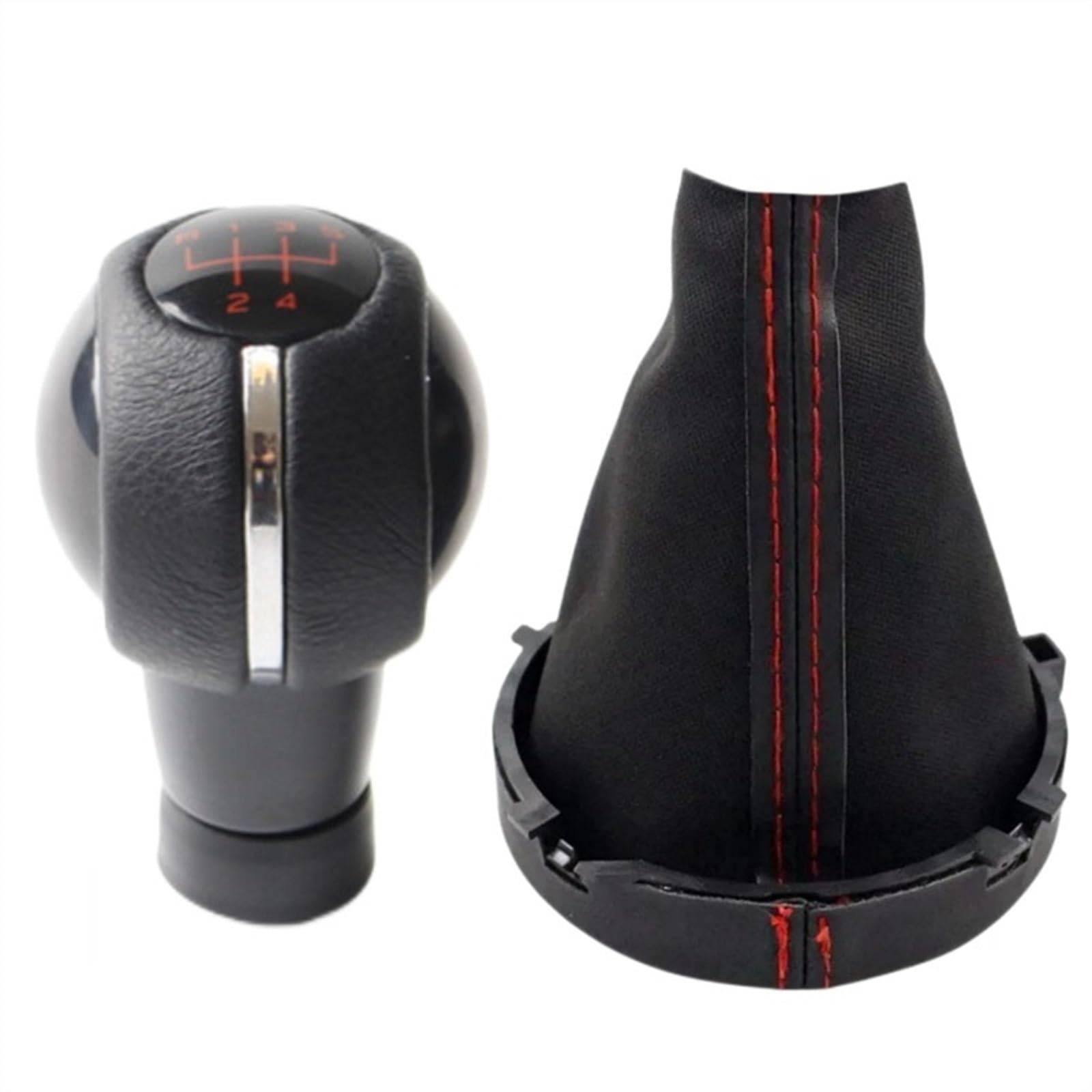Schaltknaufkopf Automatik Kompatibel Mit Mini Für Cooper F54 F55 F56 F57 F60 5/6-Gang-Schaltgetriebe Auto-Styling Schaltknauf Hebel Stick Stift Gaitor Kofferraumabdeckung Kragen(2pcs red 5 speed) von YPLVWSOYQ