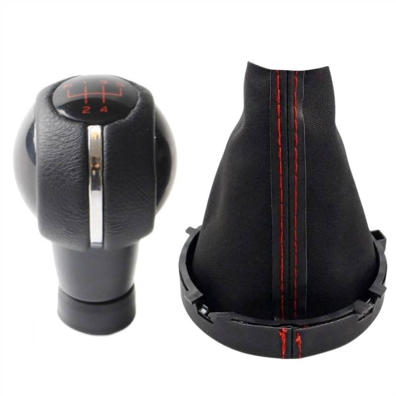 Schaltknaufkopf Automatik Kompatibel Mit Mini Für Cooper F54 F55 F56 F57 F60 5/6-Gang-Schaltgetriebe Auto-Styling Schaltknauf Hebel Stick Stift Gaitor Kofferraumabdeckung Kragen(2pcs red 5 speed) von YPLVWSOYQ