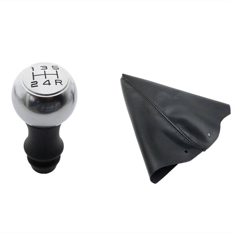 Schaltknaufkopf Automatik Kompatibel Mit Peugeot 307 308 408 2008 206 207 208 301 3008 Autozubehör Schaltknauf 5-Gang-Schalthebel Mit Gaitor Gamasche Kofferraumabdeckung(Gear Knob and Cover) von YPLVWSOYQ