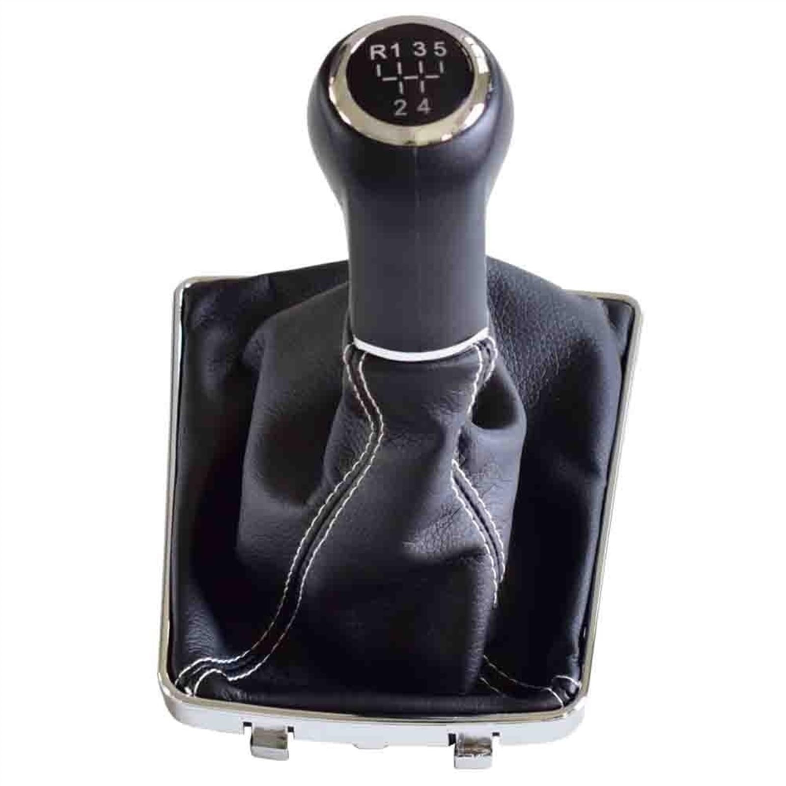 Schaltknaufkopf Automatik Kompatibel Mit VAUXHALL Für OPEL Für ASTRA III H 1.6 2004 2005 2006 2007 2008 2009 2010 Auto 5 6-Gang-Schaltgetriebe Schaltknauf Schaltknauf Manschette Gaitor(R-5-Speed-White von YPLVWSOYQ