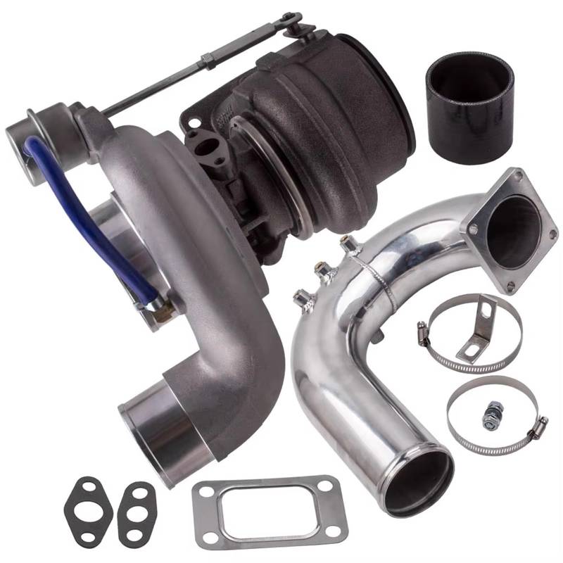 YPLVWSOYQ Abgasturbolader Kompatibel Mit Dodge Für RAM 2500/3500 Mit ISB-Motor 5,9 L 2003 2004 Turbolader + High Flow-Ansaugkrümmer 3599810 3599811 4089392 4035044 von YPLVWSOYQ