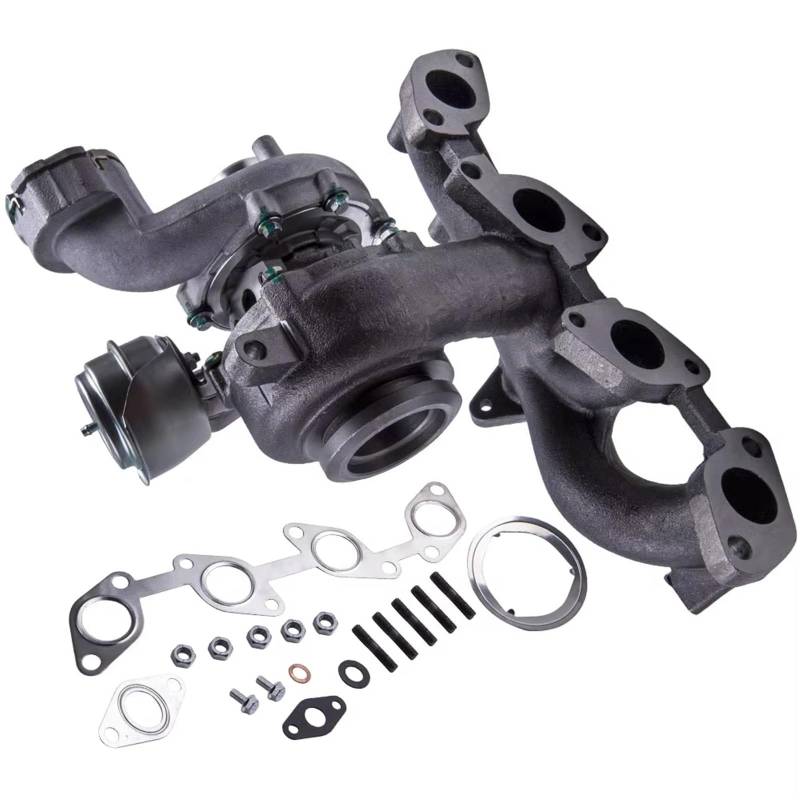 YPLVWSOYQ Abgasturbolader Kompatibel Mit VW Für Touran Für J&etta Für Golf MK5 2.0TDI 140 PS 103 KW 2005 2006 2007 2008 Turbolader 03G253019H 756062-0003 MN980201 von YPLVWSOYQ