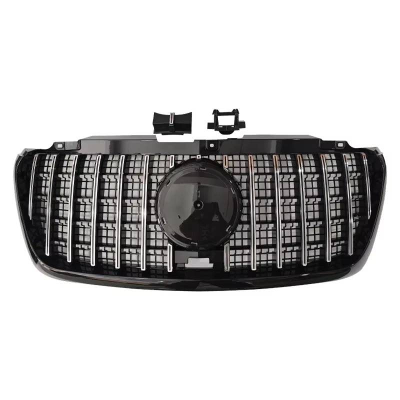 YPLVWSOYQ Nieren Kühlergrille Kompatibel Mit Benz Für Sprinter Für W907 2018 2019 2020 2021 2022 2023, Auto-Frontstoßstangengrill, Haube, Kühlergitter, Renngrill(Silver) von YPLVWSOYQ