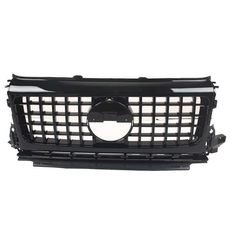 YPLVWSOYQ Nieren Kühlergrille Kompatibel Mit Benz Für W464 G63 Für AMG 2019 2020 2021 2022 2023 Autozubehör Frontstoßstange Oberer Grill Renngrill Außenteil(Black) von YPLVWSOYQ