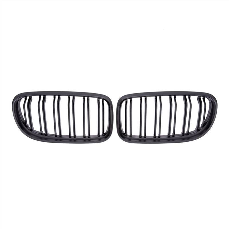 YPLVWSOYQ Nieren Kühlergrille Kompatibel Mit E90 2009 2010 2011 2012 Obere Kühlergrillabdeckung Stoßfängerhaube Auto Front Nierengrill Lufteinlassgrill Doppellamellengrill(Matte Black) von YPLVWSOYQ