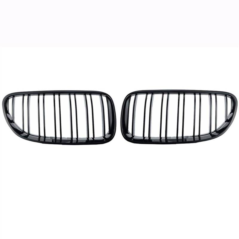 YPLVWSOYQ Nieren Kühlergrille Kompatibel Mit E92 E93 320I 328i 335i 2 Türen 2010 2011 2012 Auto-Stoßfängerhaube Vorne Nierengitter Lufteinlassgitter Doppellamellen(Gloss Black) von YPLVWSOYQ