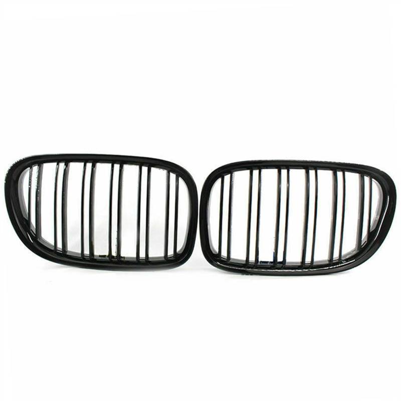 YPLVWSOYQ Nieren Kühlergrille Kompatibel Mit F01 F02 2009 2010 2011 2012 2013 2014 2015 Auto-Doppellamellengrill Lufteinlassgrill Front-Nierengitter Obere Grillabdeckung(Glossy Black) von YPLVWSOYQ