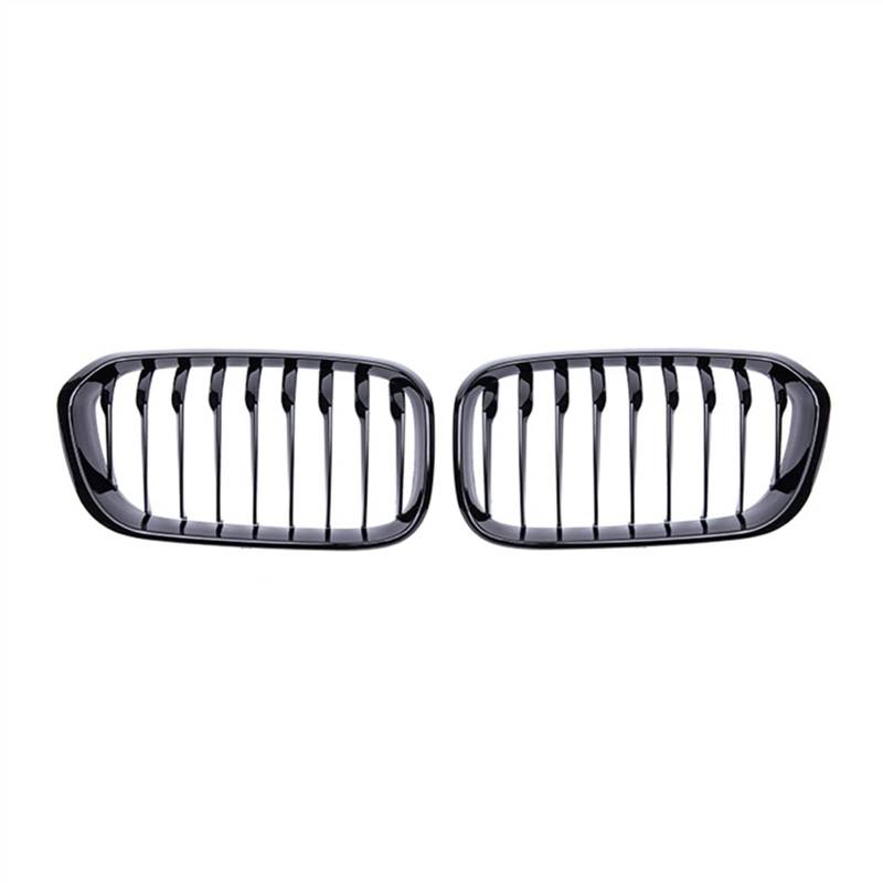 YPLVWSOYQ Nieren Kühlergrille Kompatibel Mit F20 F21 LCI 120i 125i 2015 2016 2017 2018 Auto Frontstoßstange Haube Nierengrill Doppellamellengitter Lufteinlass Grilla(Gloss Black) von YPLVWSOYQ
