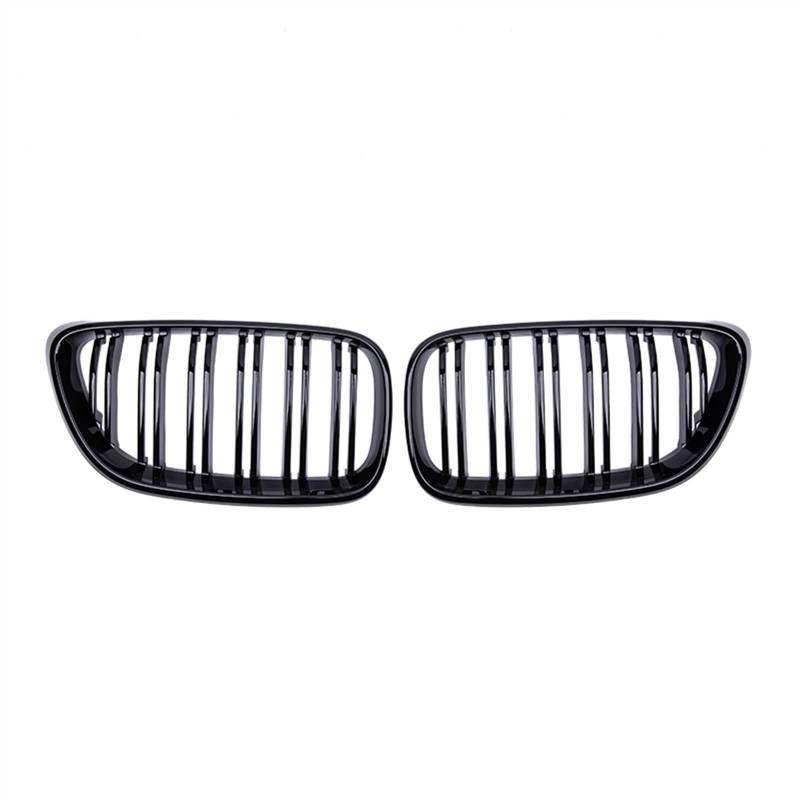 YPLVWSOYQ Nieren Kühlergrille Kompatibel Mit F22 F23 F87 M2 2014 2015 2016 2017 2018 Auto-Nierengrill Lufteinlassgrill Frontgitter Oberer Grill Stoßfängerabdeckung Haubengrill(Gloss Black) von YPLVWSOYQ