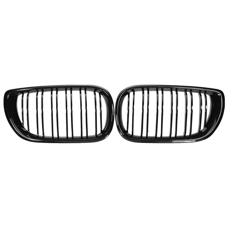 YPLVWSOYQ Nieren Kühlergrille Kompatibel Mit Für E46 4-Türer 3er-Serie 2002 2003 2004 2005. Auto-Frontnierengrills, 2 Lamellenhaubengrill, Renngitter, Frontstoßstangengitter von YPLVWSOYQ