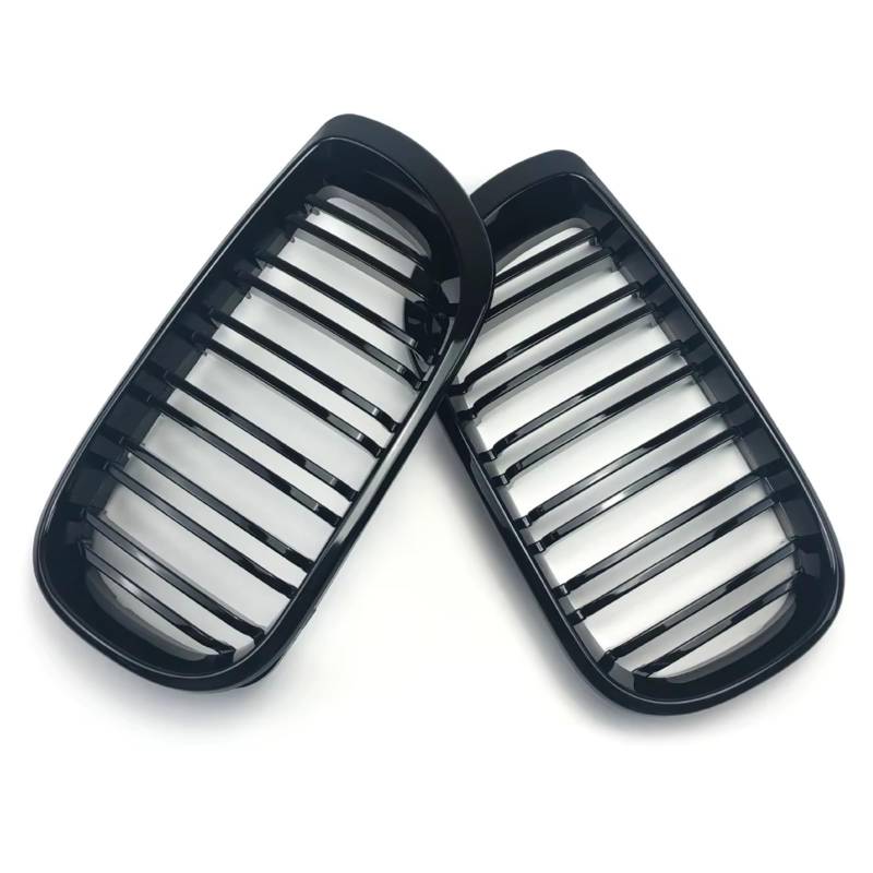 YPLVWSOYQ Nieren Kühlergrille Kompatibel Mit Für E46 4D 2002 2003 2004 2005 3er-Reihe Frontstoßstange Nierengrill Doppellamellen-Haubengitter Renngitter Autoersatz von YPLVWSOYQ