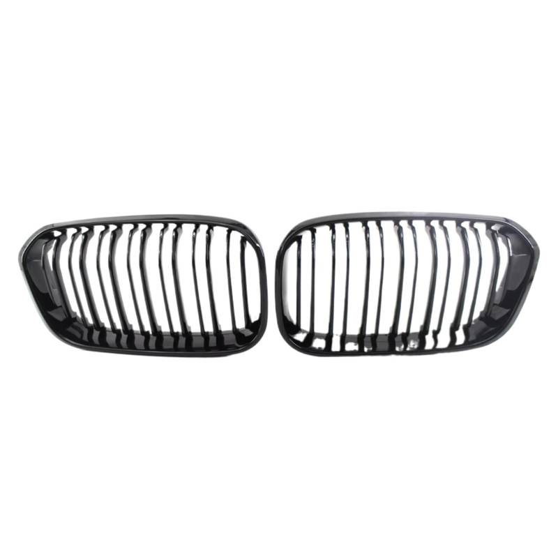 YPLVWSOYQ Nieren Kühlergrille Kompatibel Mit Für F20 F21 LCI 118i 120i 125i 1 Series Hatchback 2015 2016 2017. Auto-Grillabdeckung Mit Zwei Lamellen, Vorderer Nierengrill, Renngrills von YPLVWSOYQ