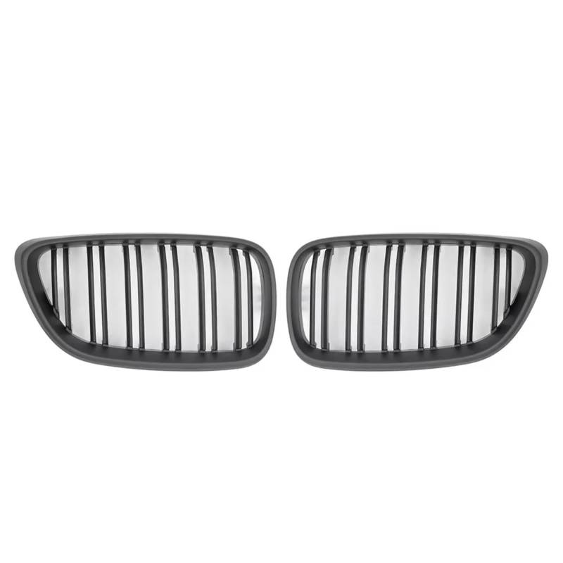 YPLVWSOYQ Nieren Kühlergrille Kompatibel Mit Für F22 F23 F87 M2 2 Series 2014 2015 2016 2017 2018 2019 Auto-Frontnierengrill Racing Grill Glänzend Schwarz Dual Line Grills(Matte Black) von YPLVWSOYQ