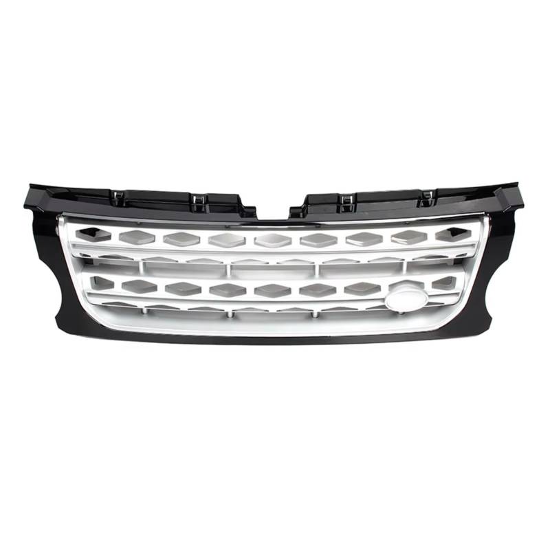 YPLVWSOYQ Nieren Kühlergrille Kompatibel Mit Land Für Rover Für Discovery 4 2014 2015 2016 LR057534 Auto-Front-Racing-Grill Frontstoßstange Honey Comb Mesh Grille Grill(Silver) von YPLVWSOYQ