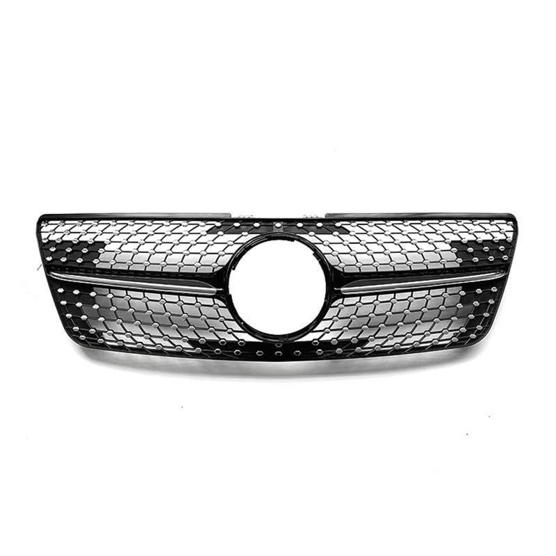 YPLVWSOYQ Nieren Kühlergrille Kompatibel Mit Mercedes Für Benz Für W164 ML320 ML350 ML500 ML-Klasse 2009 2010 2011 2012 Frontgrill Grill Auto Obere Stoßstangenhaube Mesh Grid von YPLVWSOYQ