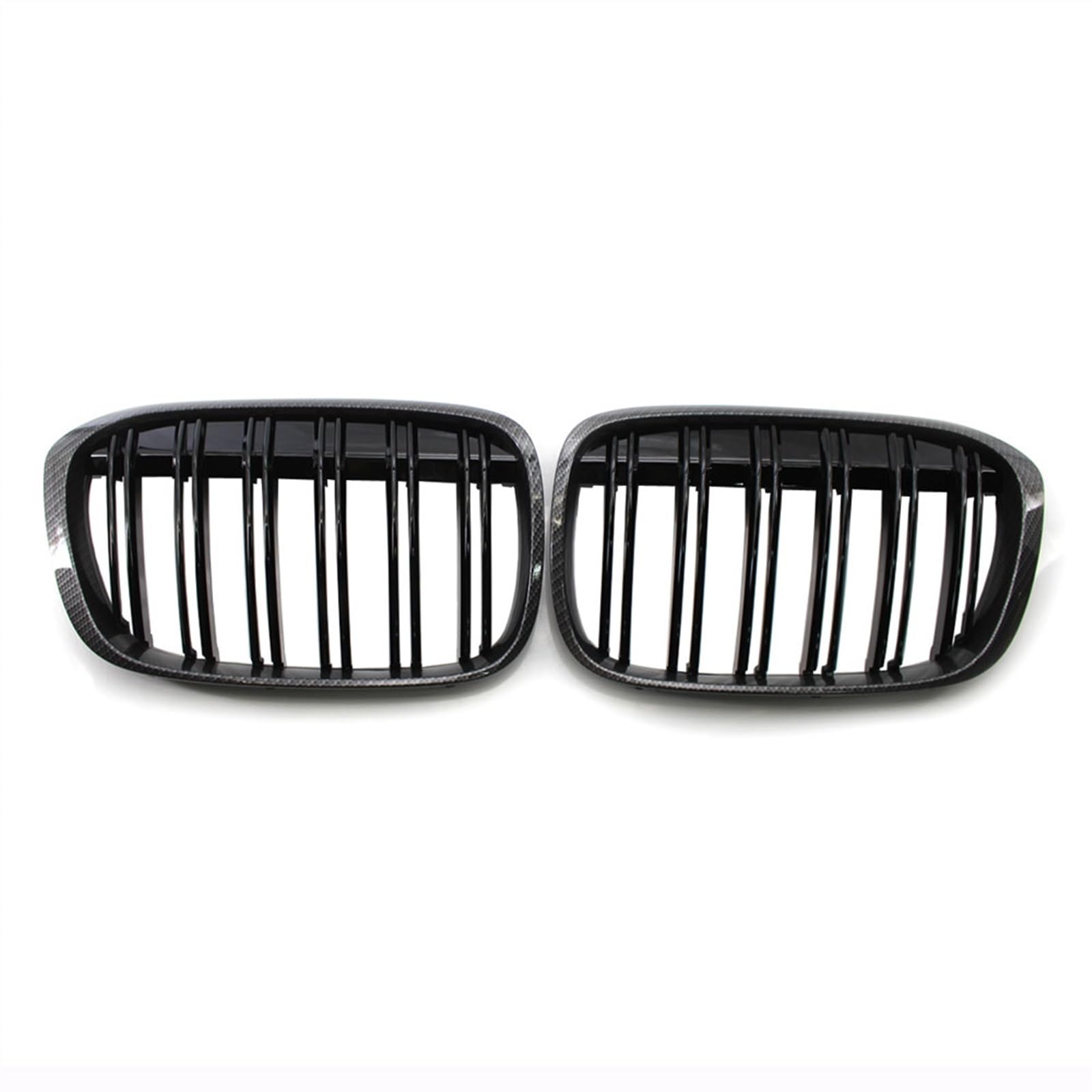 YPLVWSOYQ Nieren Kühlergrille Kompatibel Mit X1 F48 F49 2016 2017 2018 2019 2020 Auto Lufteinlass Grill Stoßstange Haube Front Nierengitter Obere Grillabdeckung(Carbon Fiber) von YPLVWSOYQ