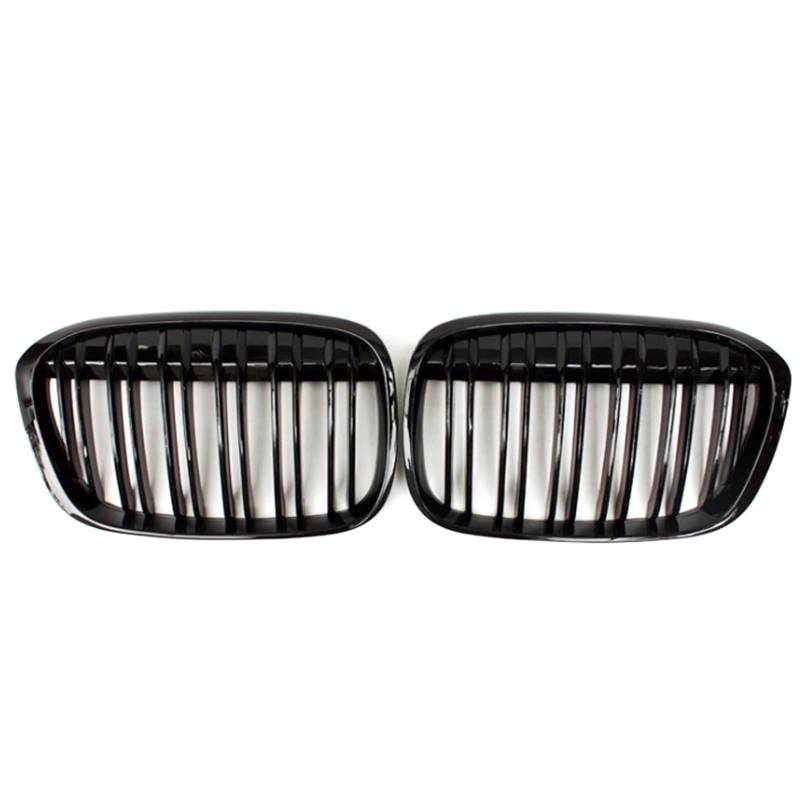YPLVWSOYQ Nieren Kühlergrille Kompatibel Mit X1 F48 F49 2016 2017 2018 2019 2020 Auto Lufteinlass Grill Stoßstange Haube Front Nierengitter Obere Grillabdeckung(Gloss Black) von YPLVWSOYQ