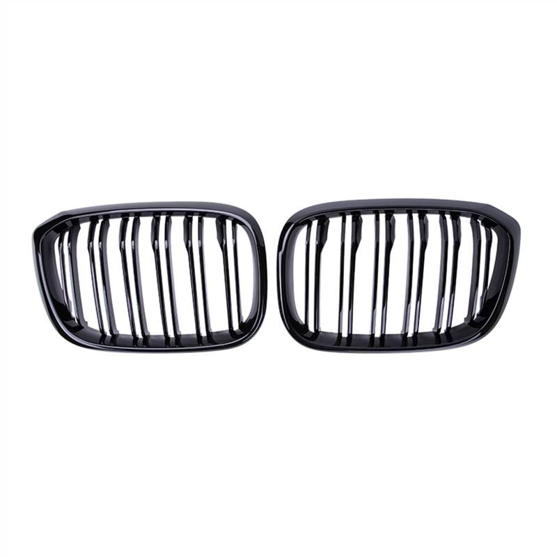 YPLVWSOYQ Nieren Kühlergrille Kompatibel Mit X3 G01 G08 2019 2020 2021 Auto Snap-on Front Nierengitter Stoßstange Haube Obere Grillabdeckung(Gloss Black) von YPLVWSOYQ