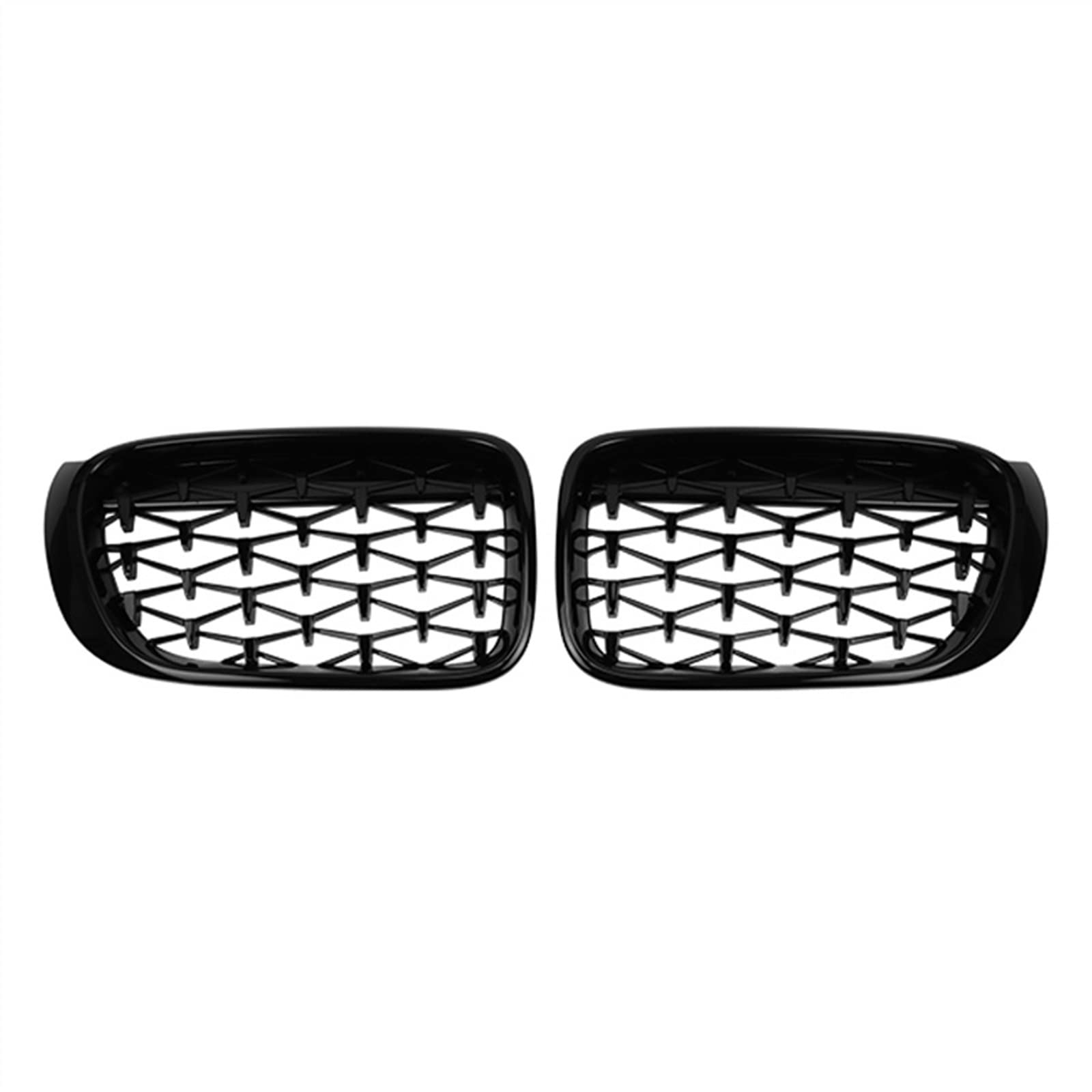 YPLVWSOYQ Nieren Kühlergrille Kompatibel Mit X3 X4 F25 F26 2014 2015 2016 2017 Auto Front Nierengitter Lufteinlass Grill Snap-on Stoßstange Haube(Gloss Black) von YPLVWSOYQ
