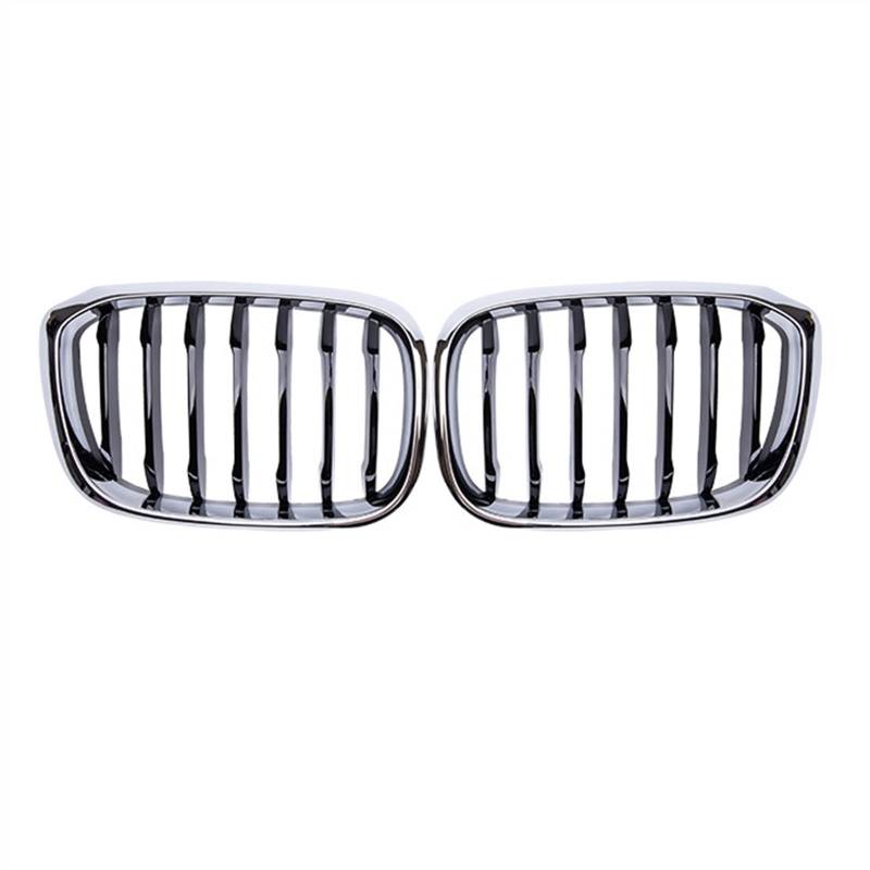 YPLVWSOYQ Nieren Kühlergrille Kompatibel Mit X3 X4 G01 G02 G08 2018 2019 2020 2021 Auto Front Nierengitter Lufteinlass Grill Obere Grillabdeckung Grill von YPLVWSOYQ