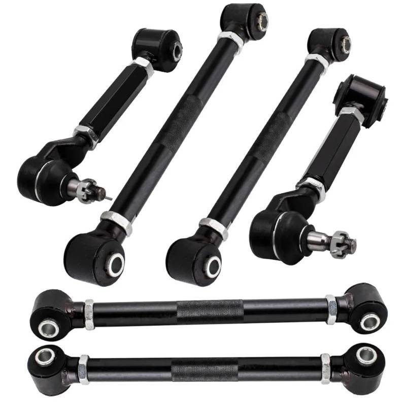 YPLVWSOYQ Querlenker vorne Oben Kompatibel Mit Acura Für TSX 2004 2005 2006 2007 2008. 6 Stück Hinterer Sturz-Querlenker, Zehen-Kugelgelenk, Aufhängung, Querlenker, Spurstange von YPLVWSOYQ