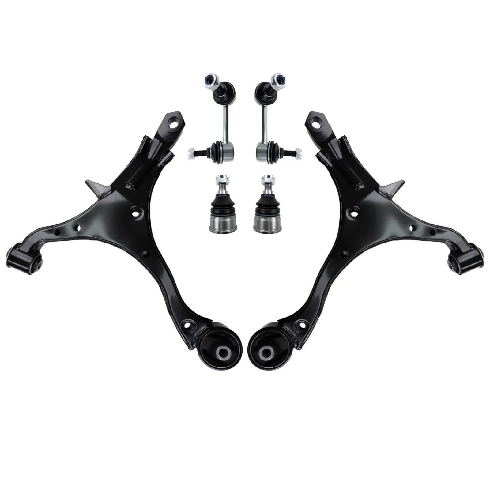 YPLVWSOYQ Querlenker vorne Oben Kompatibel Mit CR-V 2002 2003 2004 2005 2006 6 Stück Auto Vorne Unten Querlenker Kugelgelenk Stabilisator Stabilisator Link K640400 K640399 K80223 von YPLVWSOYQ