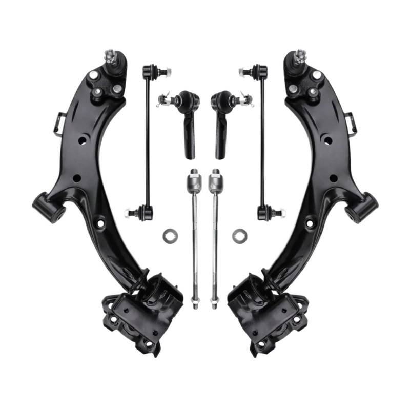 YPLVWSOYQ Querlenker vorne Oben Kompatibel Mit CR-V 2007 2008 2009 2010 2011 8-teiliger Vorderer Unterer Querlenker Mit Spurstangenköpfen Kugelgelenken Stabilisator-Endverbindung K620500 K620501 von YPLVWSOYQ