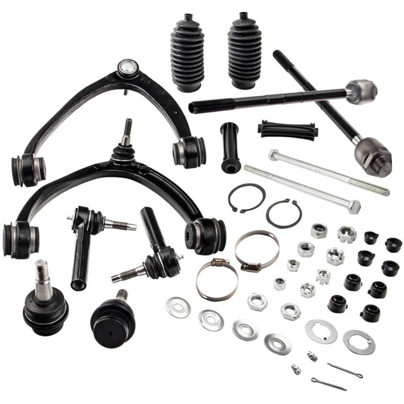 YPLVWSOYQ Querlenker vorne Oben Kompatibel Mit Cadillac Für Escalade 2007 2008 2009 2010 2011 2012 2013 2014 12 Stück Vordere Spurstangenköpfe Und Querlenker K80669 K80670 K700432 K6541 von YPLVWSOYQ