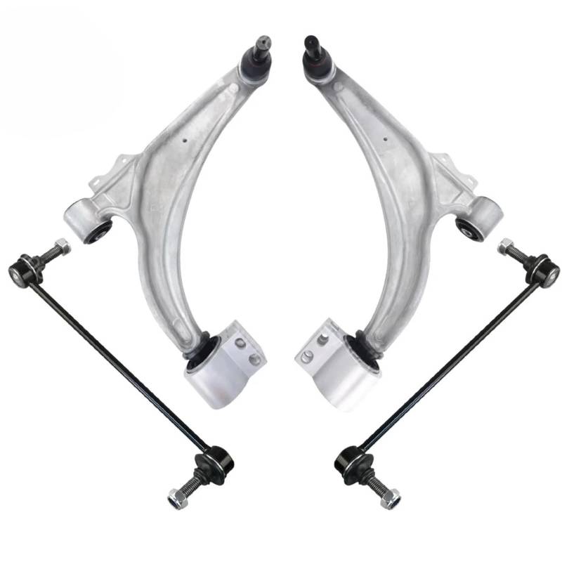 YPLVWSOYQ Querlenker vorne Oben Kompatibel Mit Chevrolet Für Cruze Für Volt 2011 2012 2013 2014 2015 K621751 K621752 K750519 4 Stück Auto Vorne Unten Querlenker Kugelgelenk Stabilisator von YPLVWSOYQ