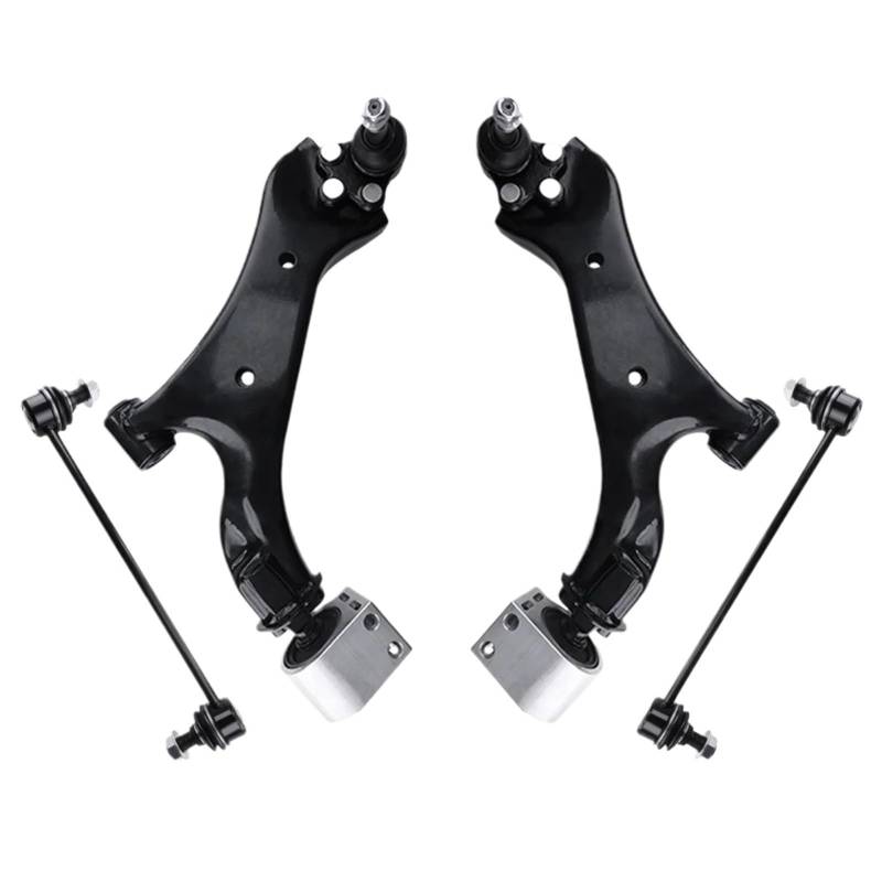 YPLVWSOYQ Querlenker vorne Oben Kompatibel Mit Chevrolet Für Equinox 2010 2011 2012 2013 2014 2015 2016 2017 4-teiliger Vorderer Unterer Querlenker-Stabilisator-Link-Satz MS501117 MS501118 von YPLVWSOYQ