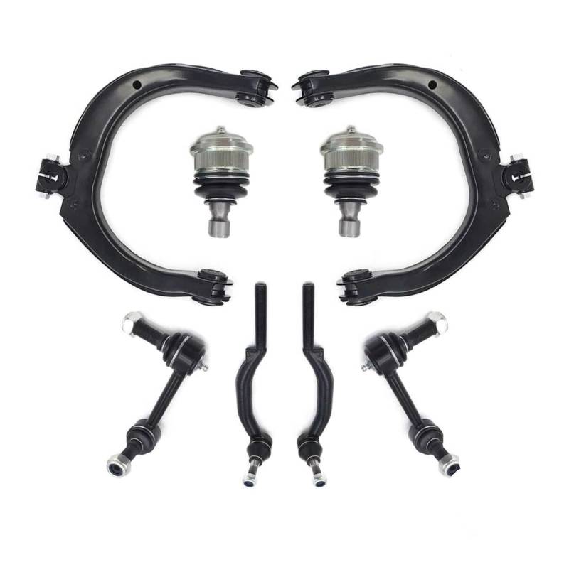 YPLVWSOYQ Querlenker vorne Oben Kompatibel Mit Chevrolet Für Trailblazer 2004 2005 2006 2007, 8-teiliger Vorderer Oberer Querlenker-Endsatz, Aufhängungs-Spurstangenköpfe K640294 K640293 von YPLVWSOYQ