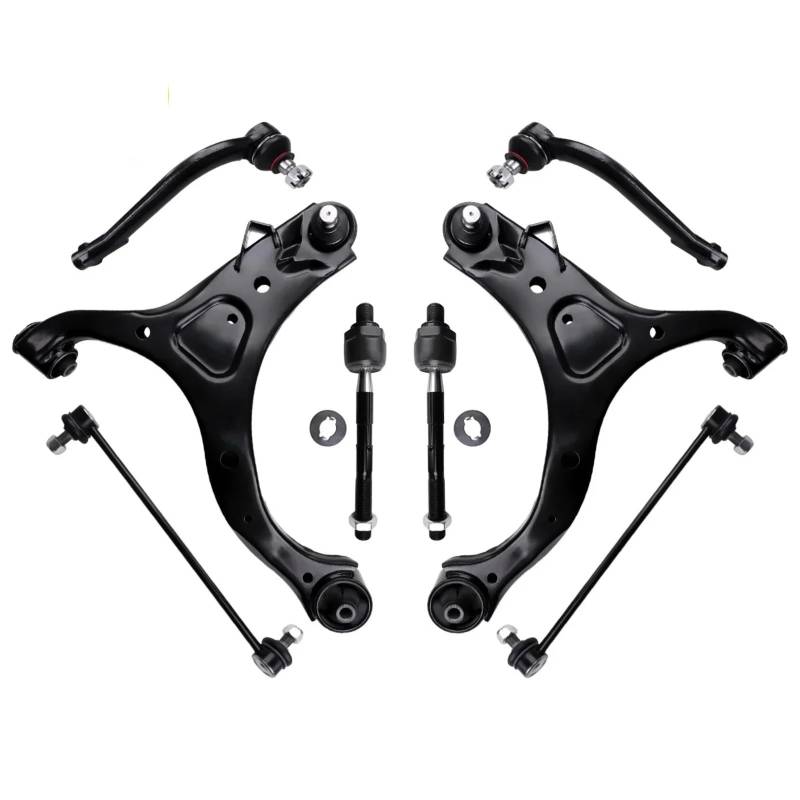 YPLVWSOYQ Querlenker vorne Oben Kompatibel Mit Hyundai Für Santa Fe 2007 2008 2009 2010 2011 2012, Vorderer Unterer Querlenker, Stabilisator, Spurstange MS90152 MS90153 von YPLVWSOYQ
