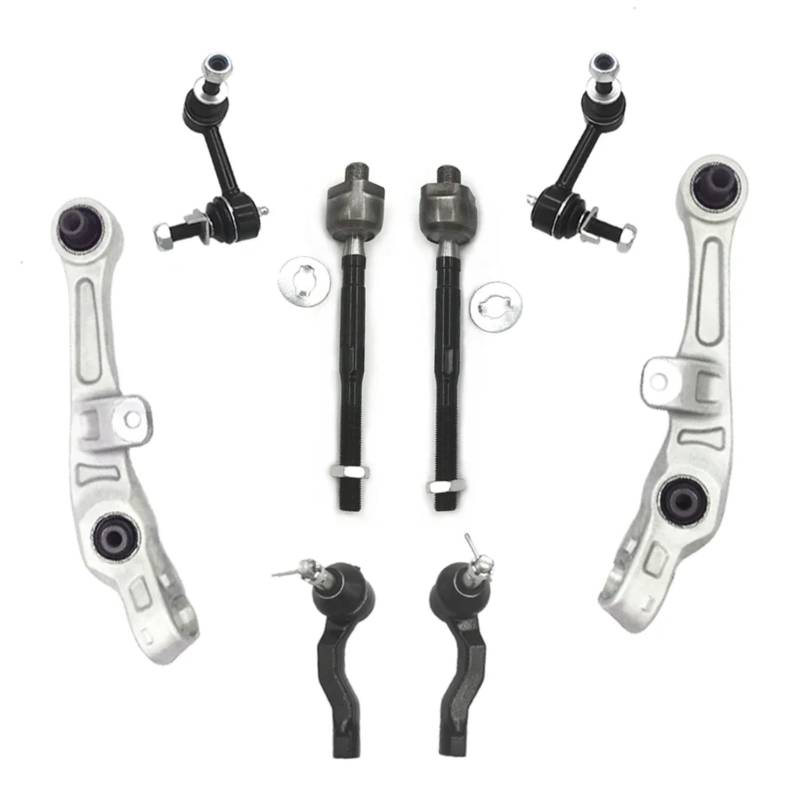 YPLVWSOYQ Querlenker vorne Oben Kompatibel Mit Infiniti Für G35 2003 2004 2005 2006 2007, Vorderer Unterer Querlenker, Kugelgelenk, Stabilisatorverbindung, Aufhängungssteuerung, Querlenker von YPLVWSOYQ