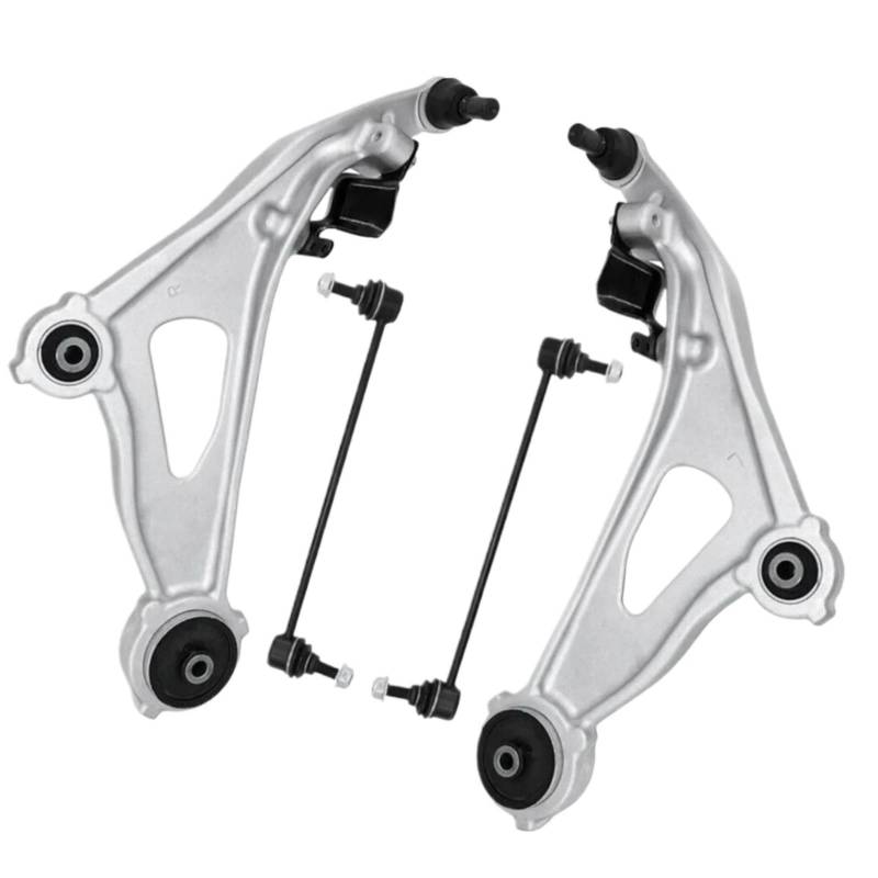 YPLVWSOYQ Querlenker vorne Oben Kompatibel Mit Infiniti Für JX35 2013 Für QX60 2014 2015 2016 2017 4-teiliges Auto-Frontquerlenker-Kugelgelenk Und Stabilisator-Link-Kit MS301217 MS301218 von YPLVWSOYQ