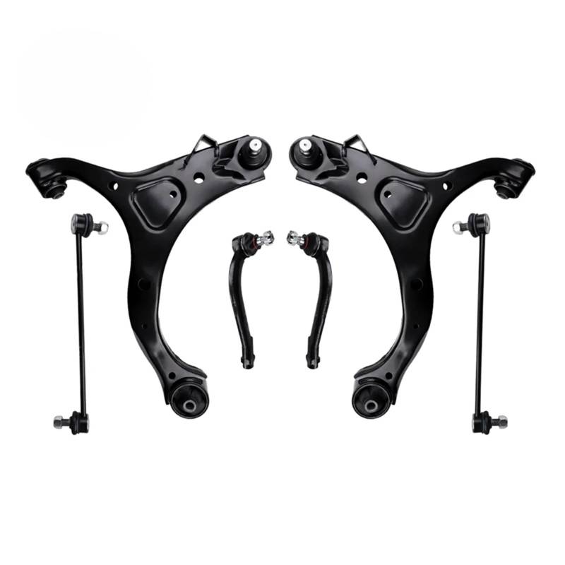 YPLVWSOYQ Querlenker vorne Oben Kompatibel Mit Kia Für Sorento 2011 2012 2013 OEM: MS90152 MS90153 K750204 K750205 6 Stück Auto Vorne Unten Querlenker Kugelgelenke Stabilisator Link von YPLVWSOYQ