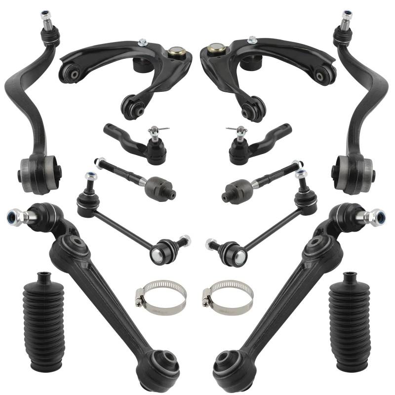 YPLVWSOYQ Querlenker vorne Oben Kompatibel Mit Mercury Für Milan 2007 2008 2009. 14-teiliges Stabilisator-Set Für Vordere Obere Und Untere Aufhängung, OEM: ES800101, ES800102, EV800531 von YPLVWSOYQ