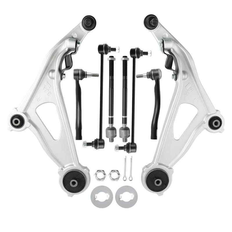 YPLVWSOYQ Querlenker vorne Oben Kompatibel Mit Nissan Für Pathfinder 2013 2014 2015 2016 2017 2018 2019 2020 8 Stück Vordere Untere Querlenker 546683JA0A 546683JA0B 546683JA0C von YPLVWSOYQ